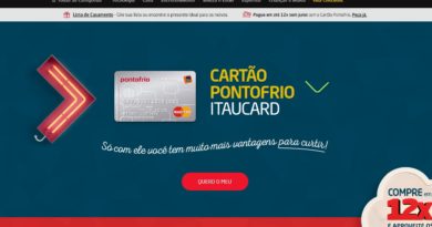 Cartão PontoCard – Cartão de Crédito do Ponto Frio
